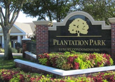 Plantation Park Orlando Front Entrance Sign